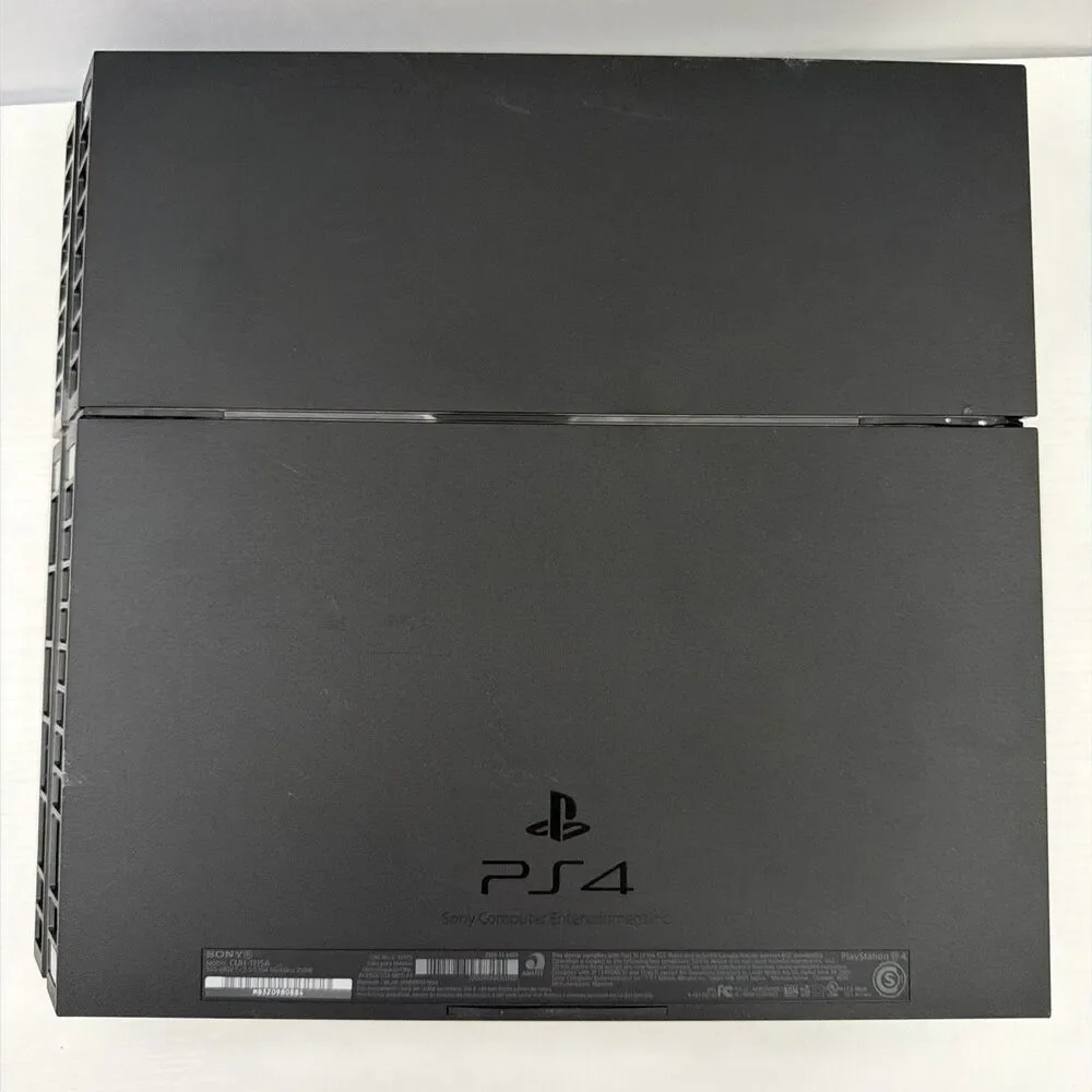 Sony PlayStation 4 Original Black, Tested And Working With Cords CUH-1115A